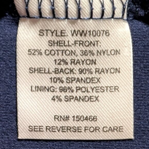 Market & Spruce Hans Crochet Front Mixed Material Top in Navy Blue - Picture 5 of 13